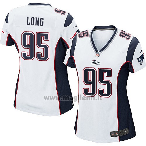 Maglia NFL Game Donna New England Patriots Long Bianco